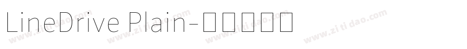 LineDrive Plain字体转换